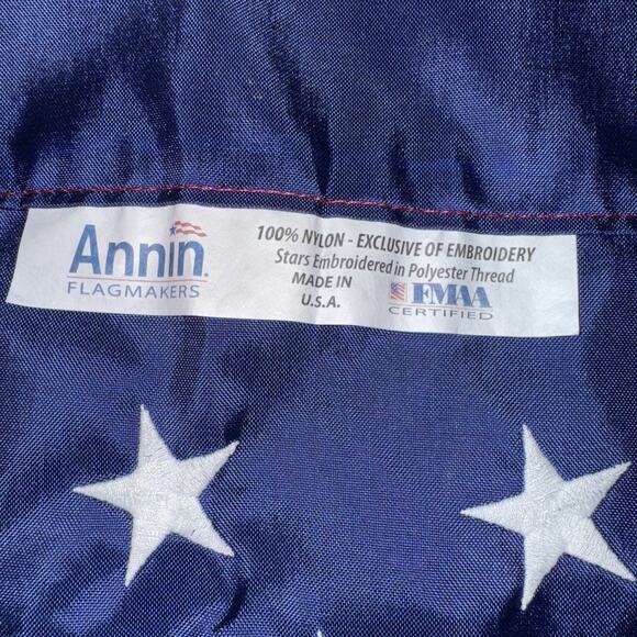 American Flag 3x5 Made in USA Luxury Embroidered United States Outdoor Annin - Picture 4 of 5